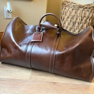 Brown Leather Travel Bag